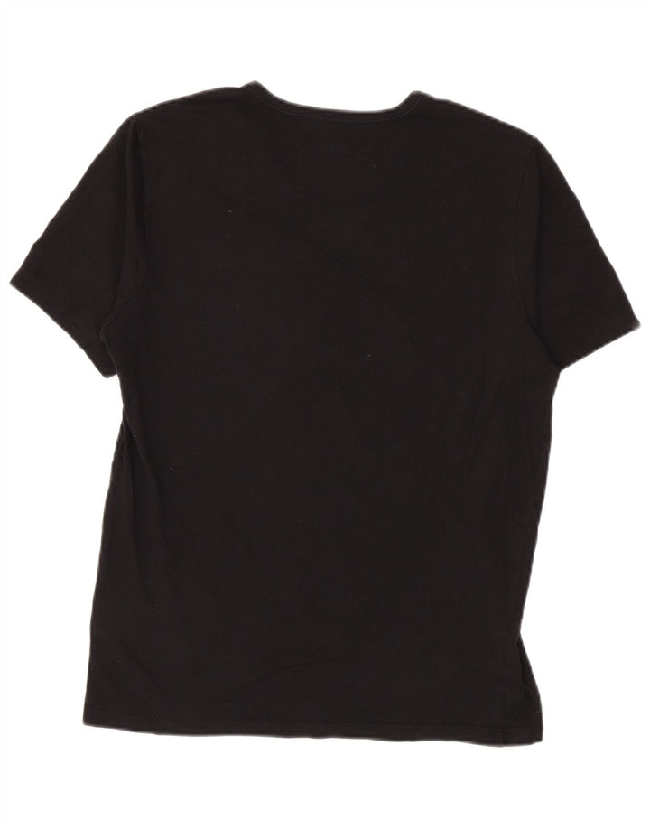 T-shirt da uomo Hugo Boss Top in cotone nero medio