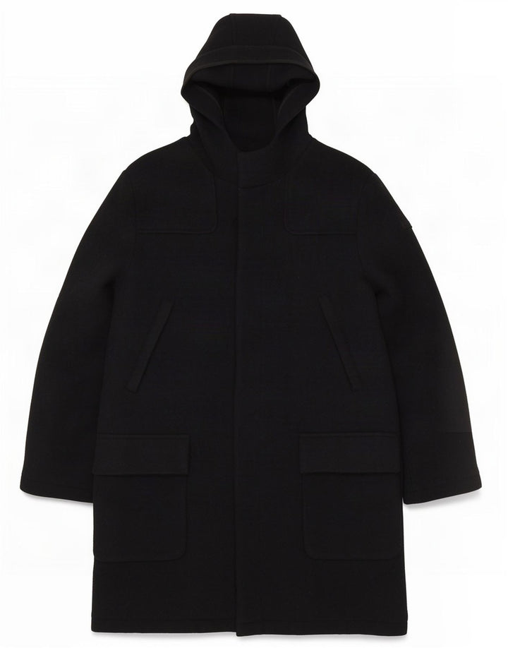 Cappotto con cappuccio da uomo French Connection UK 40 grande lana blu navy