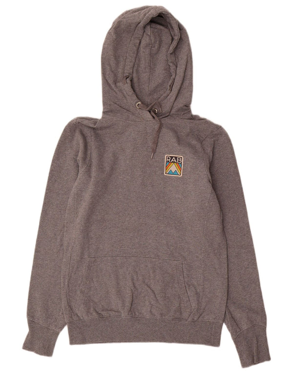 Maglione con cappuccio da donna Rab UK 8 piccolo cotone grigio