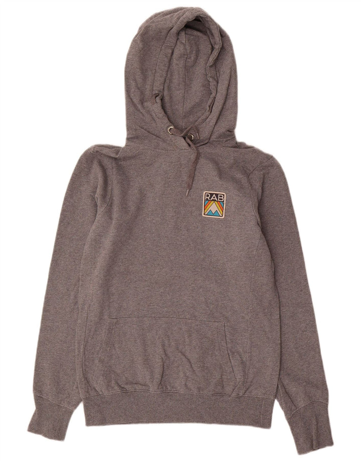Maglione con cappuccio da donna Rab UK 8 piccolo cotone grigio