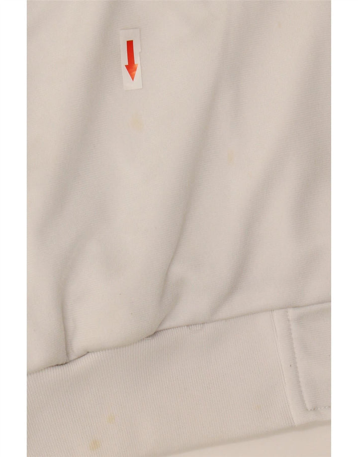 Giacca da tuta da uomo Kappa in poliestere color block bianco medio