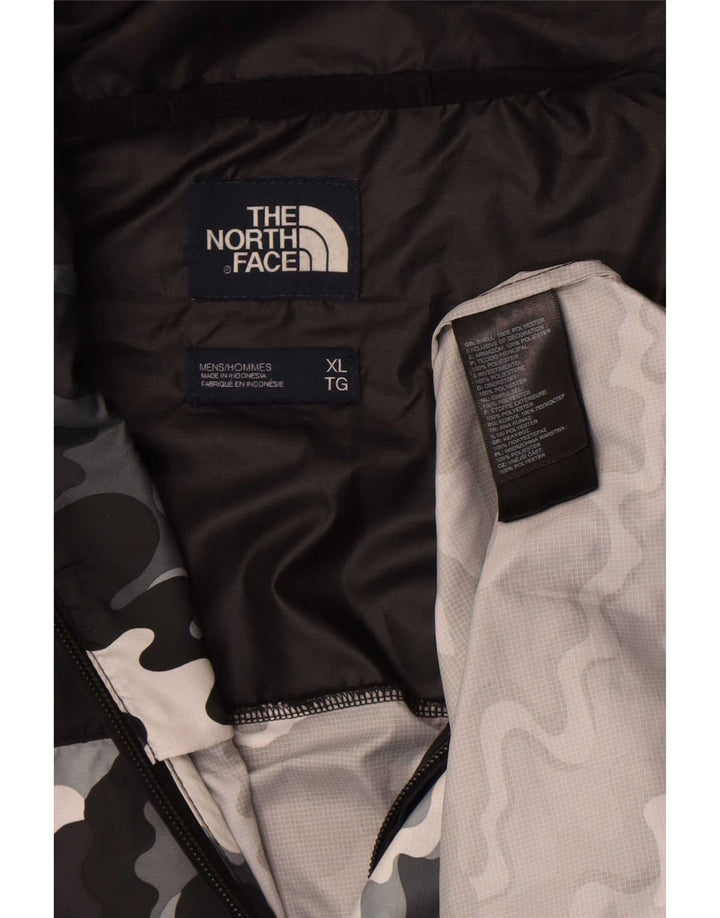 Giacca antipioggia da uomo con cappuccio The North Face UK 42 XL mimetica nera