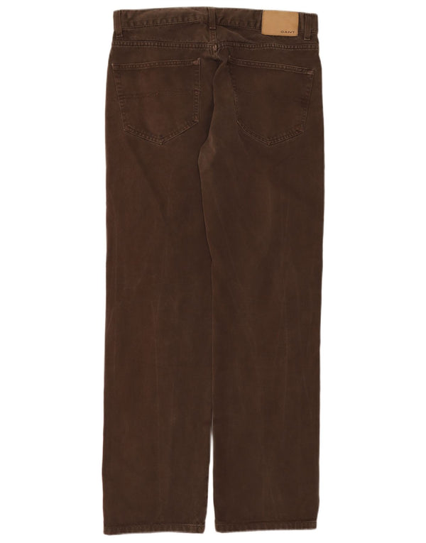 Gant Jeans dritti Jason Regular Fit da uomo W32 L32 in cotone marrone