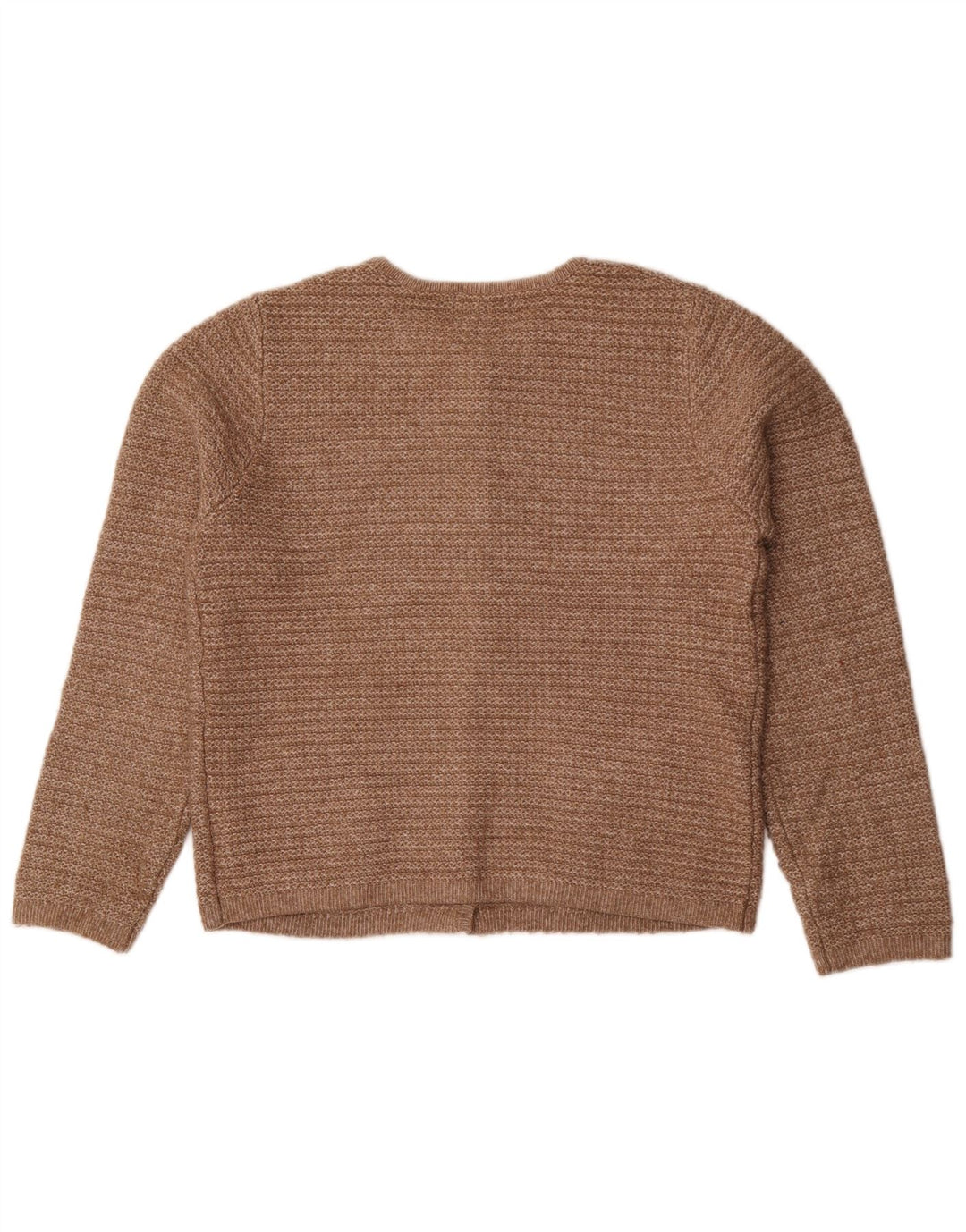 Maglione cardigan da donna Marks & Spencer UK 14 Poliestere marrone medio