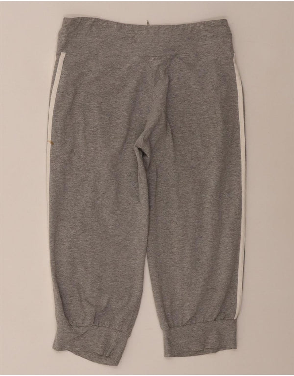 Pantaloni da tuta da donna Adidas Capri Joggers UK 10 Small Grigio Cotone
