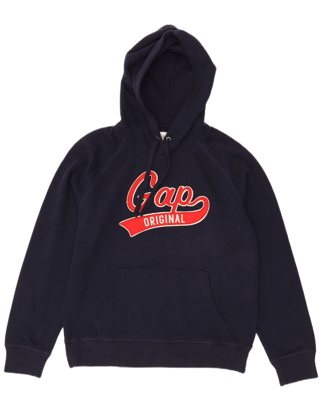 Maglione con cappuccio grafico da uomo GAP grande in cotone blu navy