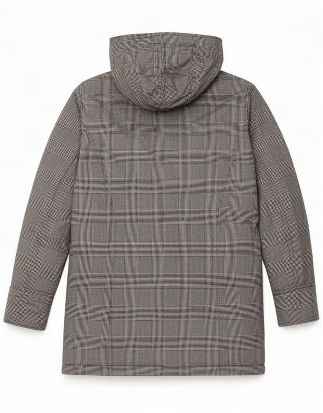 Woolrich Parka da uomo con cappuccio UK 14 cotone pied de poule nero medio