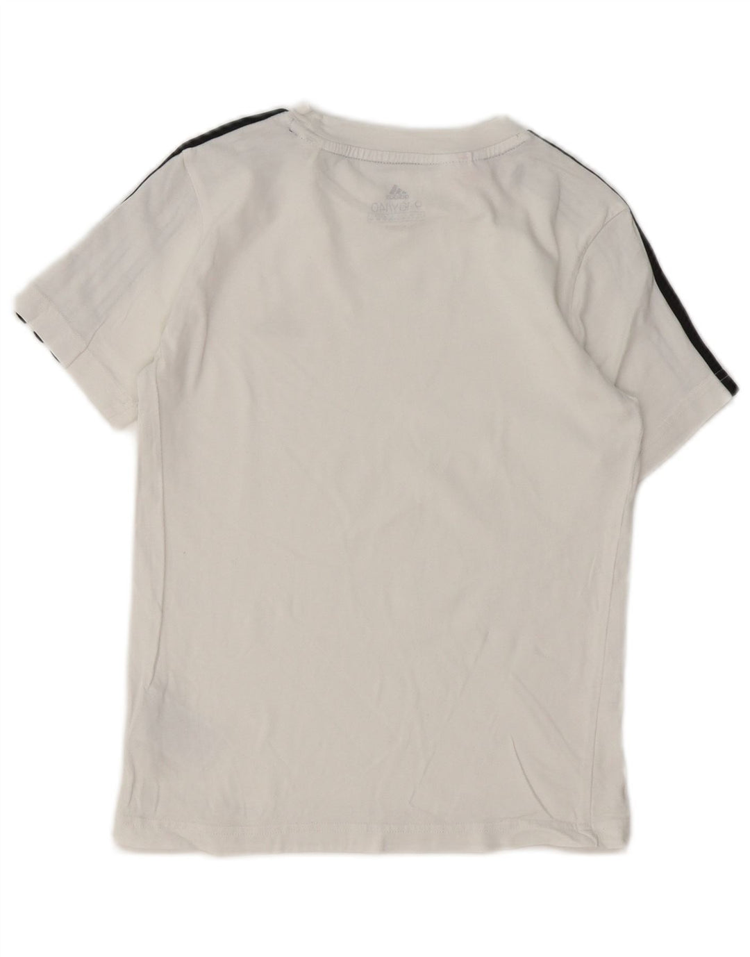 ADIDAS Boys T-Shirt Top 9-10 Years White Cotton