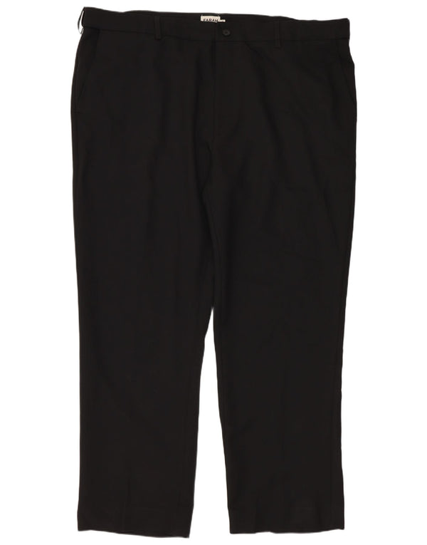 Pantaloni chino dritti vestibilità classica da uomo Farah W42 L29 poliestere nero