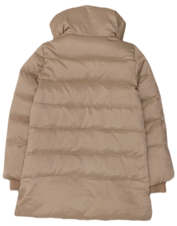 Montgomery imbottito da donna Moschino UK 14 Large Beige Poliestere