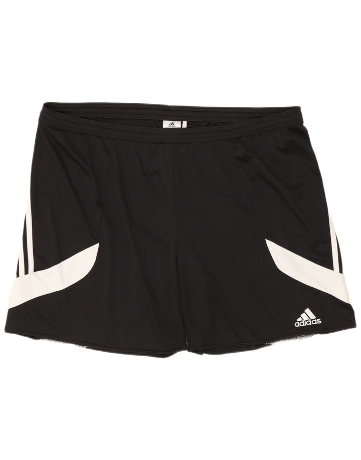 Pantaloncini sportivi Adidas Climalite da uomo 2XL Poliestere color block nero