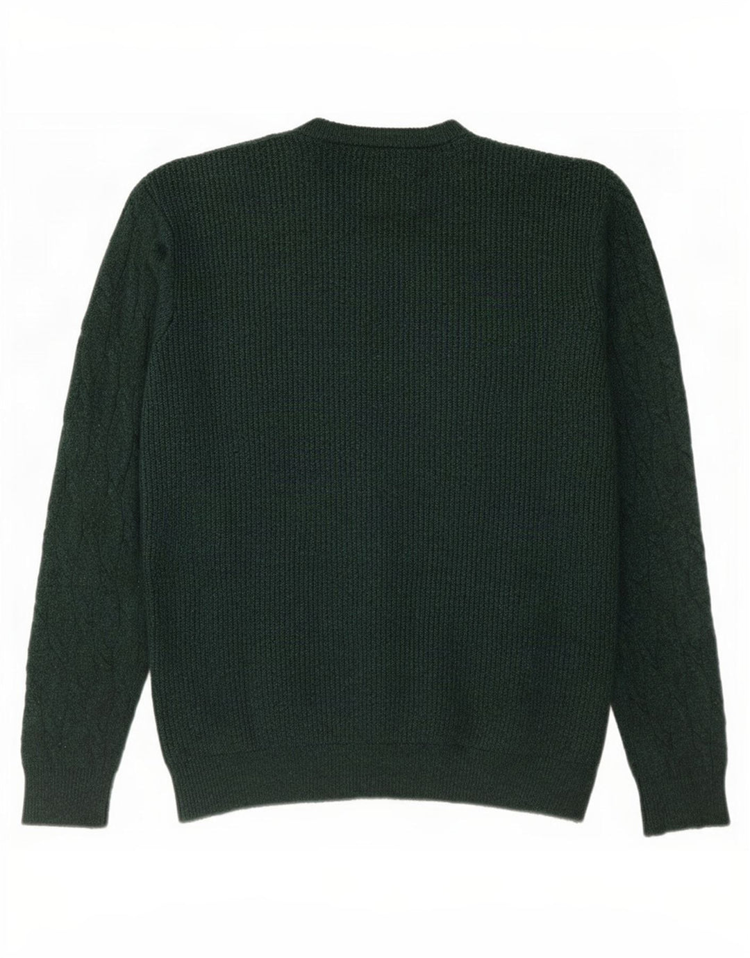 Maglione maglione girocollo da uomo Marks & Spencer grande verde in poliammide