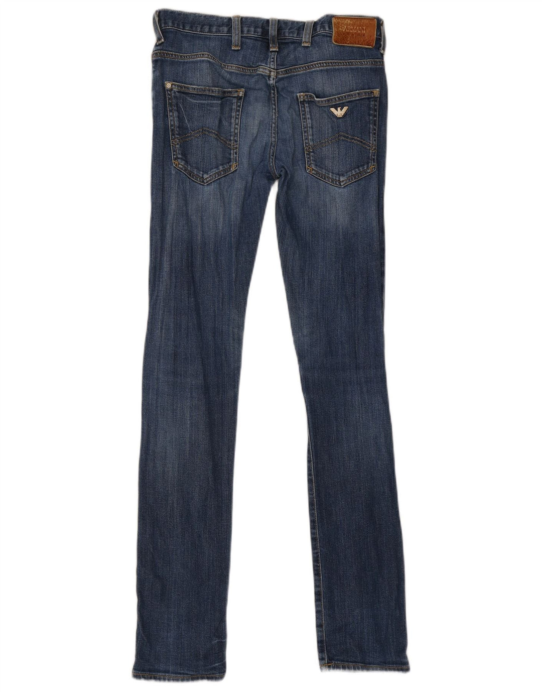 Jeans skinny da donna Armani W28 L33 cotone blu