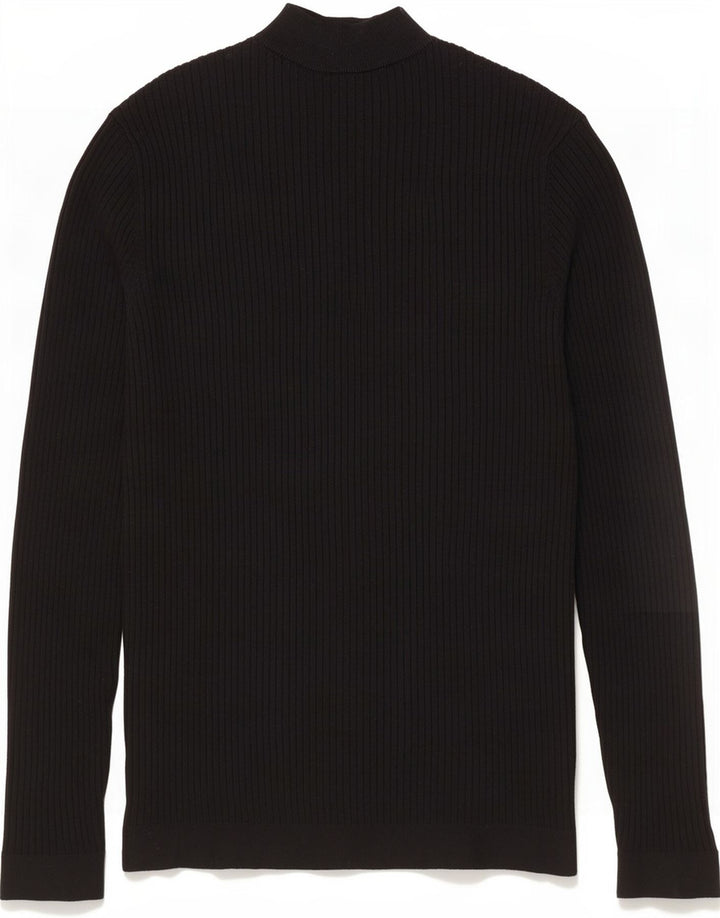 Maglione maglione a collo alto da donna Zara UK 14 grande viscosa nera