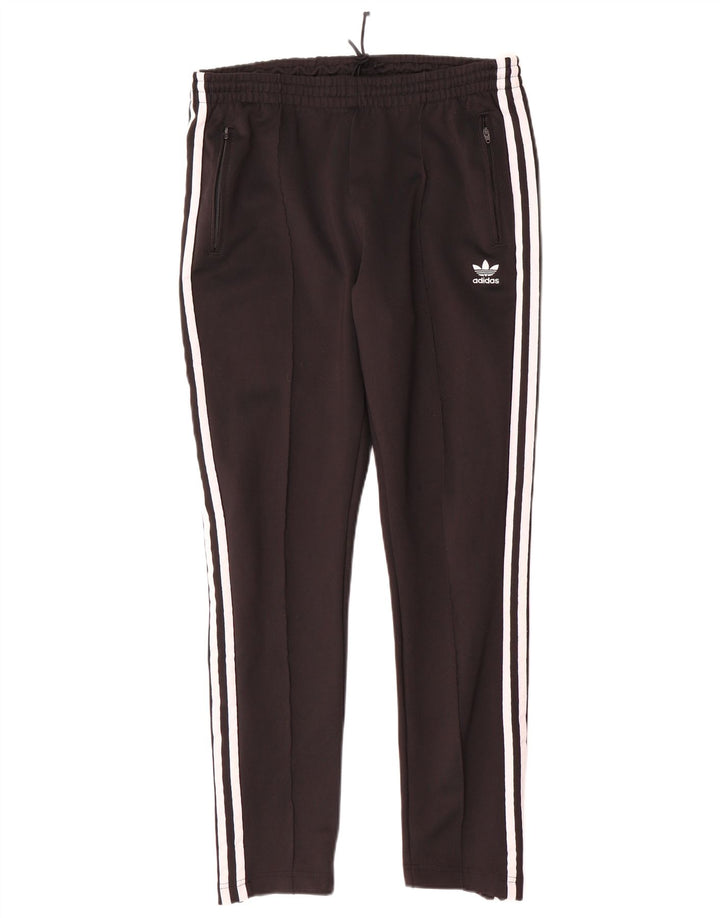 Pantaloni della tuta da donna Adidas UK 14 cotone medio nero