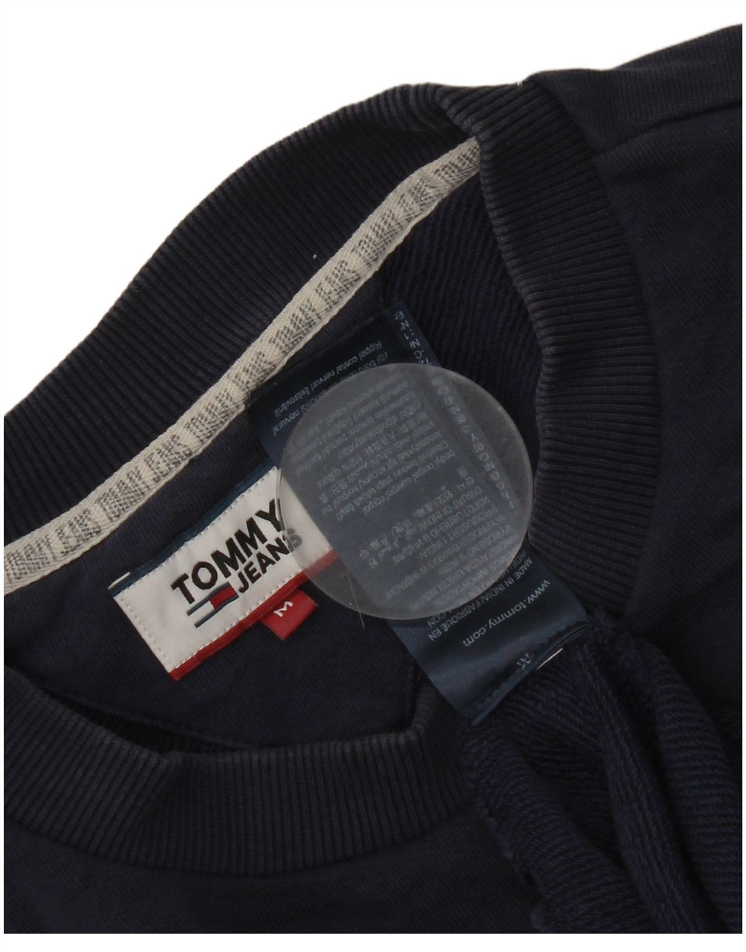 Tommy Hilfiger Uomo Felpa grafica Maglione Medium Blu Navy Colourblock