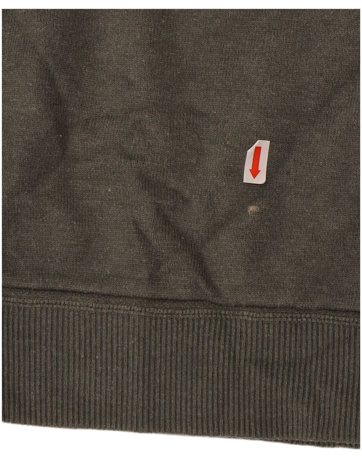 MASSIMO DUTTI Maglione da uomo con zip e collo XL in viscosa grigia