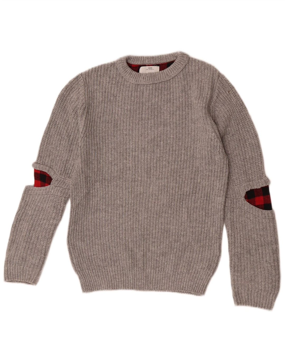Maglione Zara per ragazzi con scollo a barca 9-10 anni in poliestere grigio