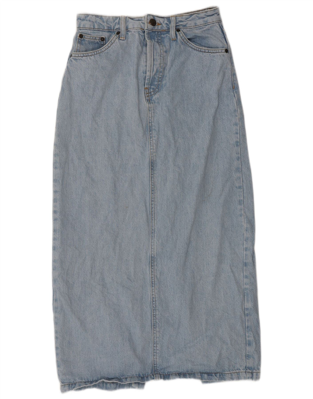 Gonna in denim da donna Topshop UK 8 piccola W26 blu