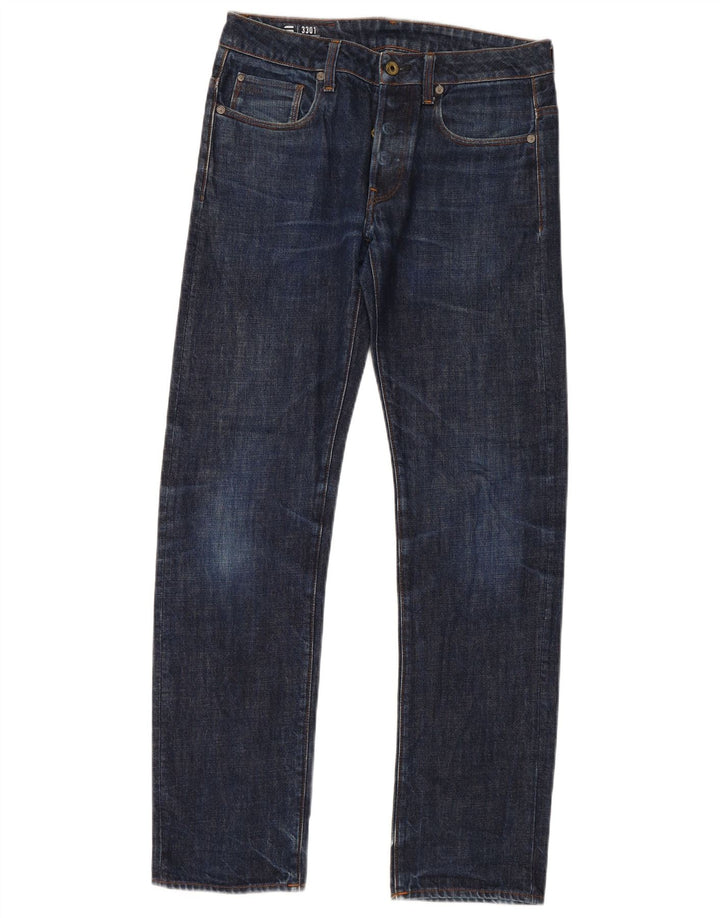 Jeans dritti da uomo G-Star W30 L34 cotone blu navy