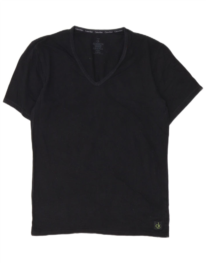 T-shirt da uomo Calvin Klein Top in cotone nero medio