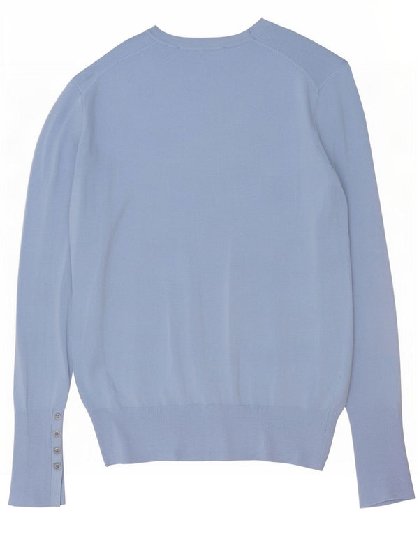 Maglione maglione con scollo a barca da donna Zara UK 16 grande blu