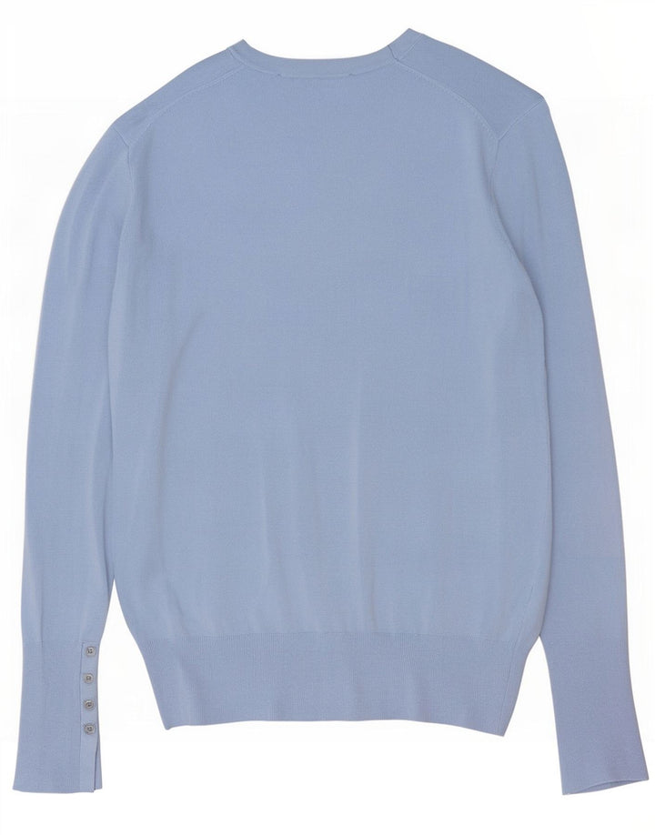 Maglione maglione con scollo a barca da donna Zara UK 16 grande blu