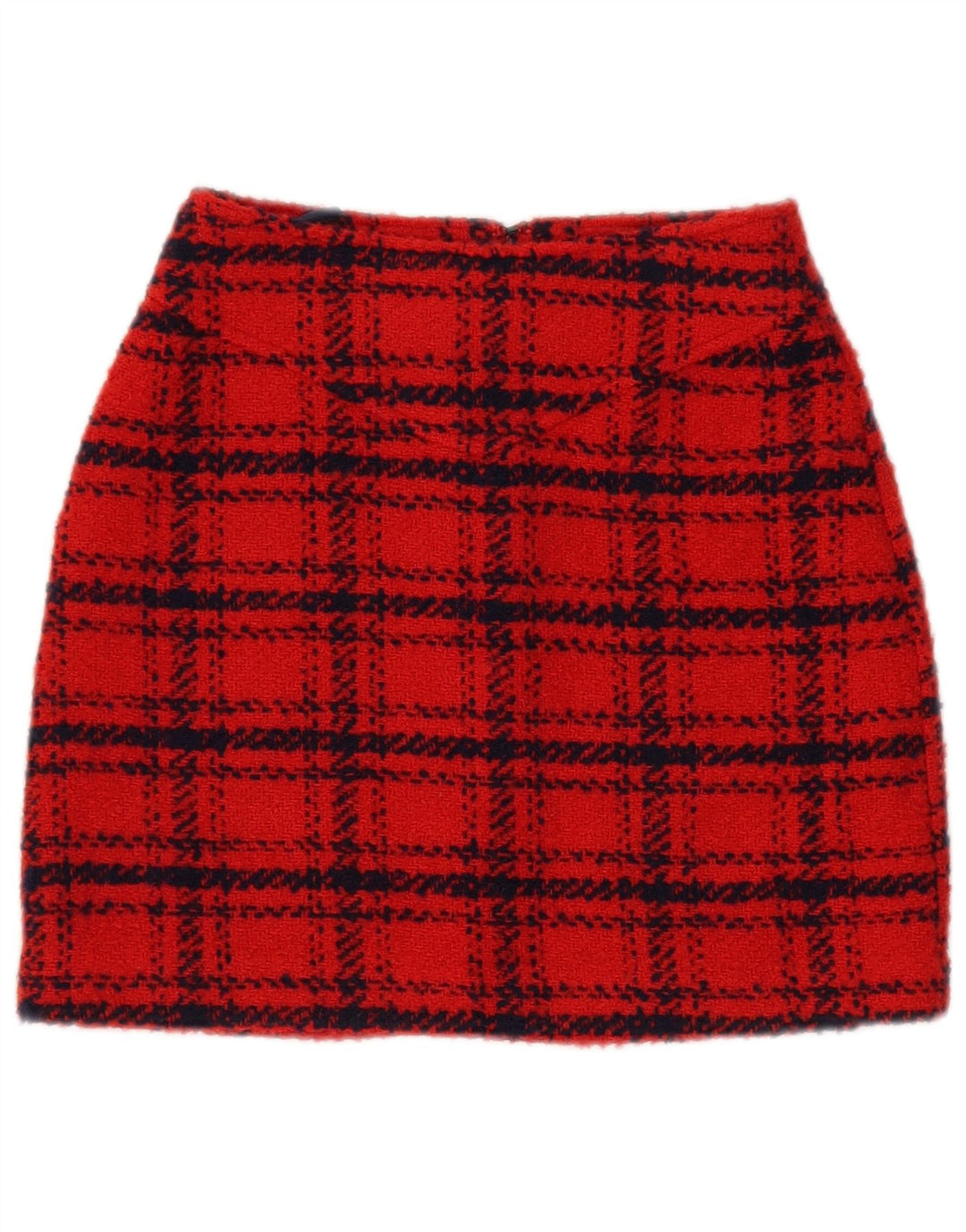 Minigonna da donna Piombo IT 38 XS W26 Poliestere a quadri rossi
