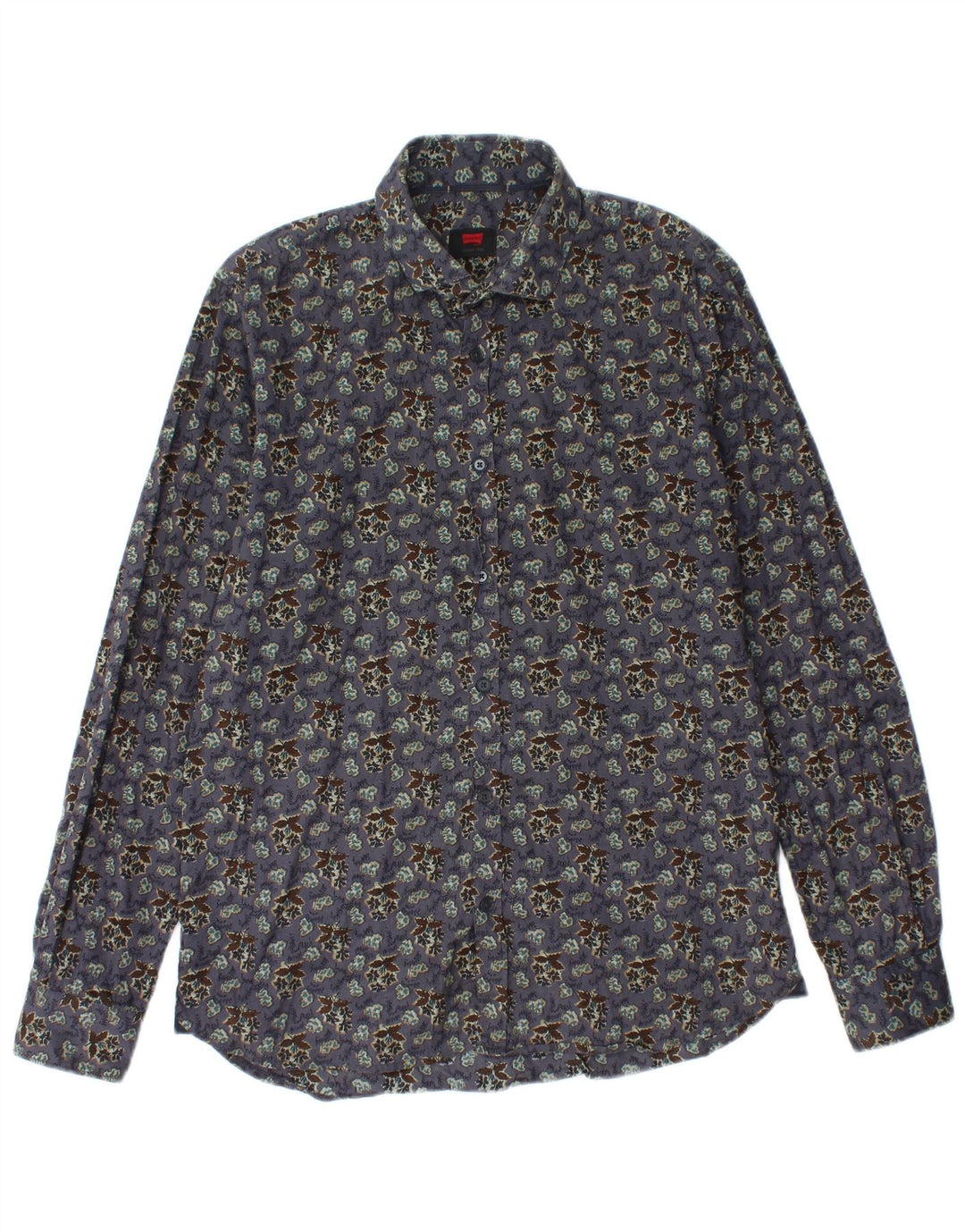 CARRERA Camicia Uomo Cotone Floreale Viola Medio