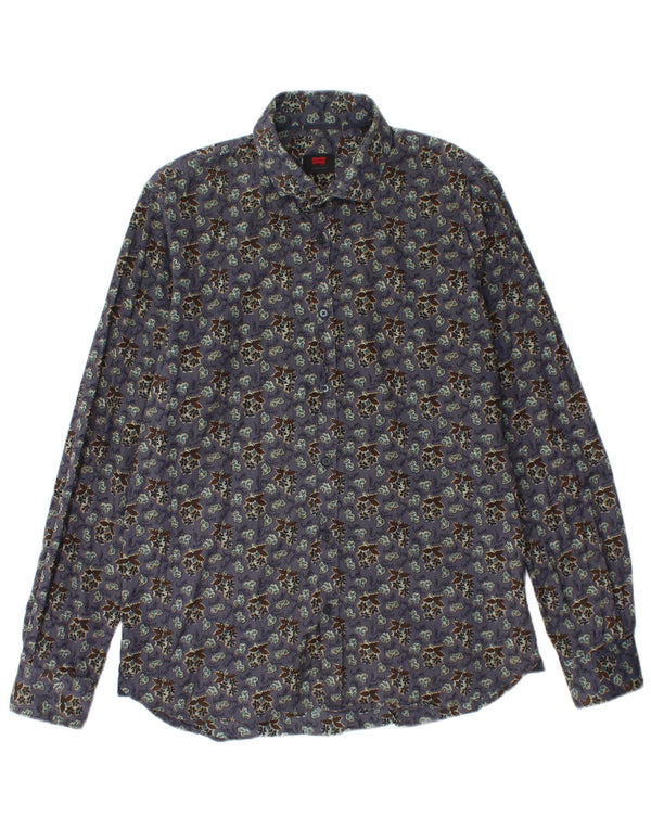 CARRERA Camicia Uomo Cotone Floreale Viola Medio