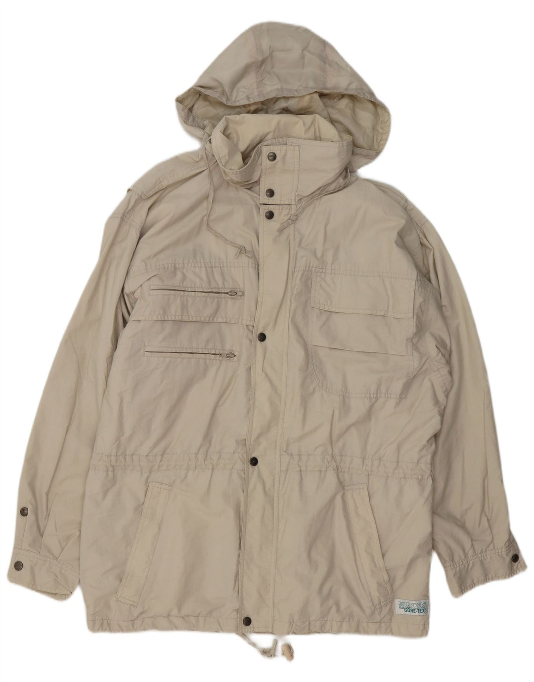 KLEPPER Giacca da uomo con cappuccio Gore-Tex UK 38 Cotone beige medio