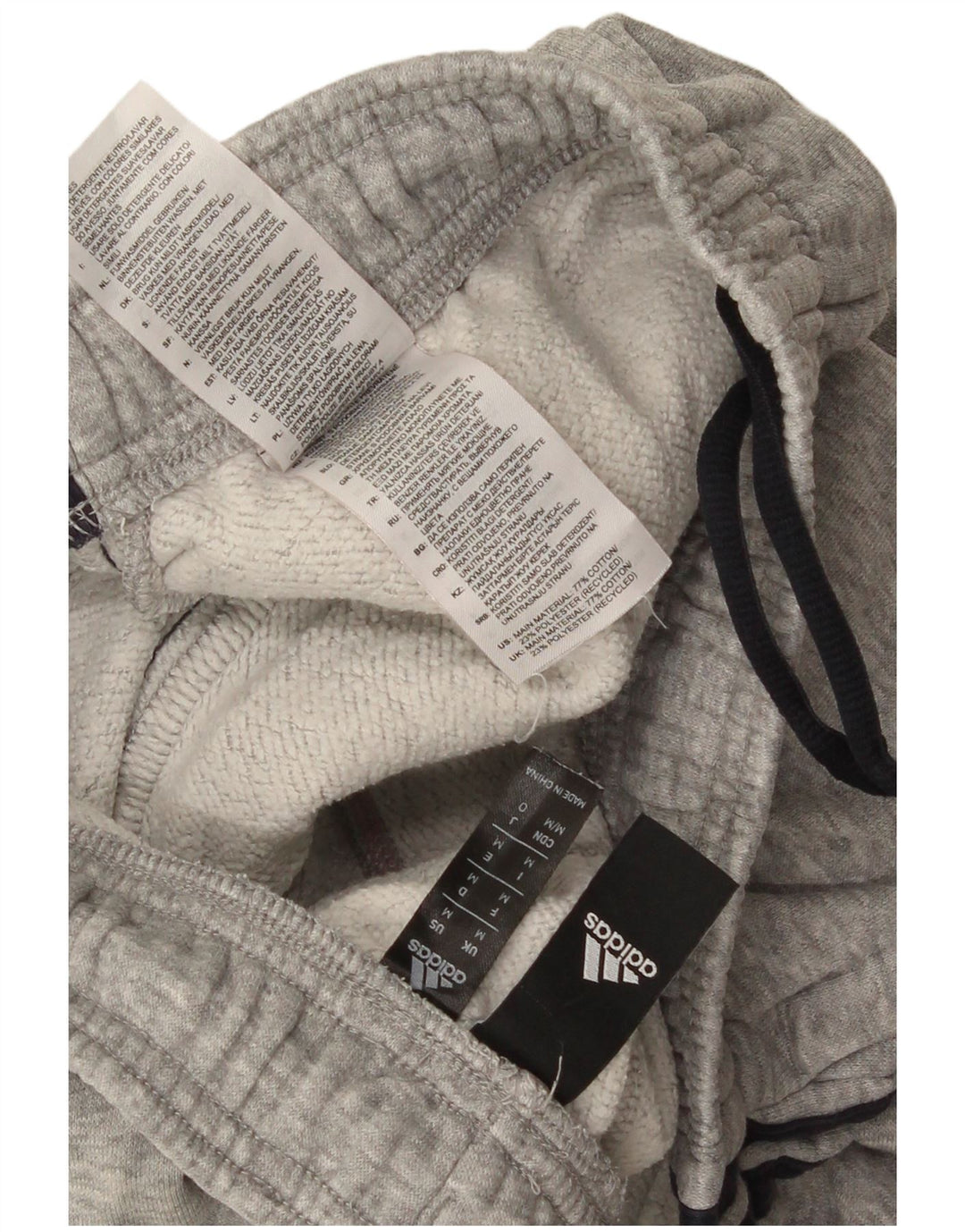 Pantaloni da tuta da uomo Adidas Joggers in cotone grigio medio