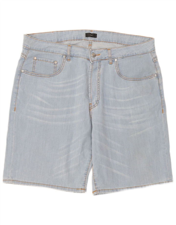 Pantaloncini di jeans da uomo Liu Jo W38 XL in cotone blu