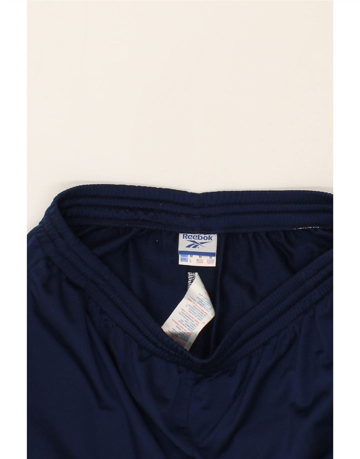 REEBOK Mens Tracksuit Trousers Medium  Navy Blue Polyester Vintage Reebok and Second-Hand Reebok from Messina Hembry 