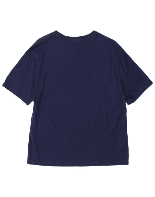 T-shirt da donna Lacoste taglia 38 media in cotone blu navy