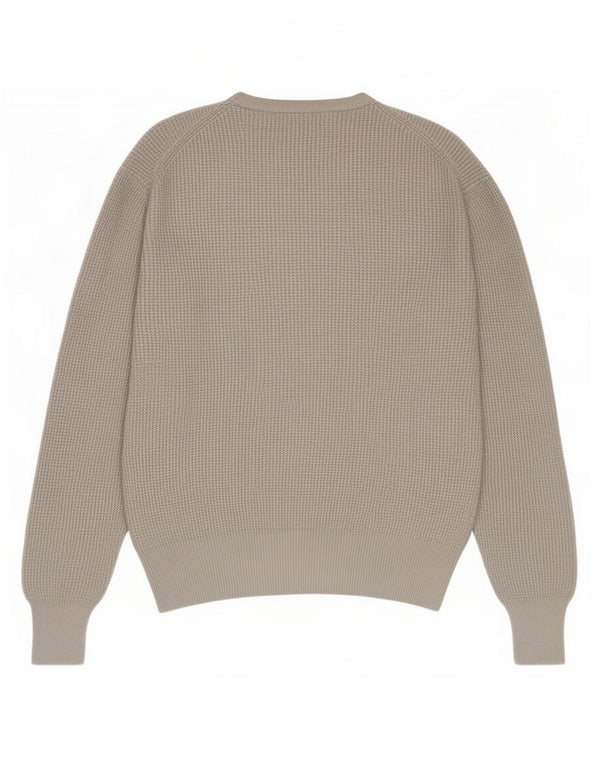 Maglione maglione girocollo da uomo All Saints in cotone grigio medio