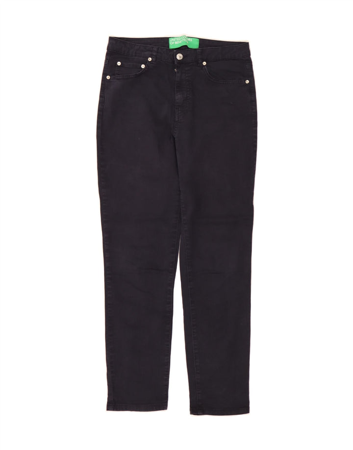 BENETTON Womens Slim Jeans W30 L28 Navy Blue Cotton Vintage Benetton and Second-Hand Benetton from Messina Hembry 