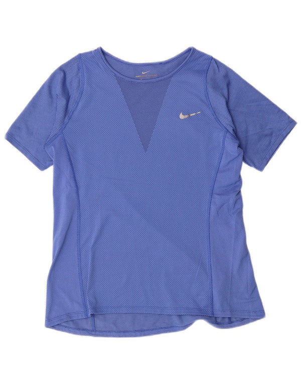 T-shirt da donna Nike Top UK 14 poliestere blu medio