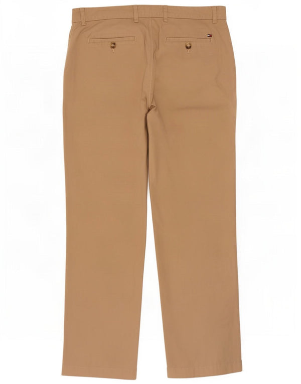 Pantaloni chino pegged da uomo Tommy Hilfiger W33 L32 in cotone beige