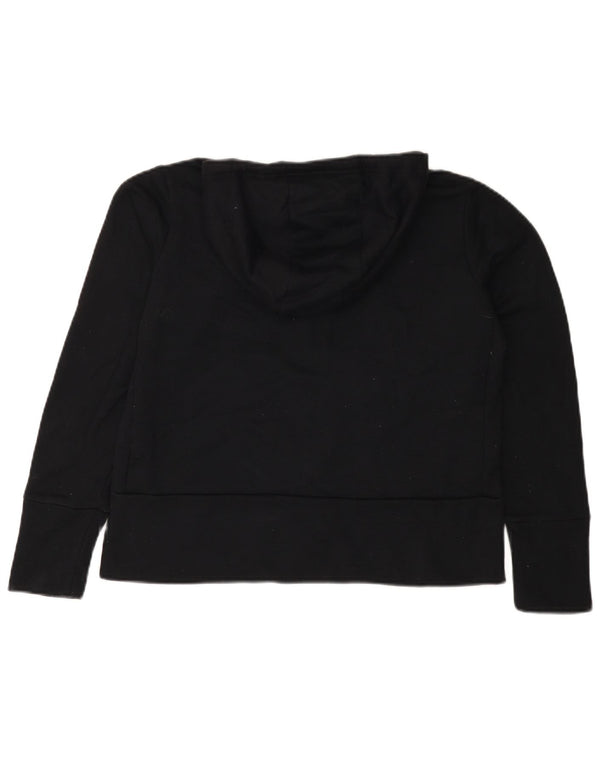Maglione con cappuccio e zip oversize Dri Fit da donna NIKE UK 10 piccolo nero