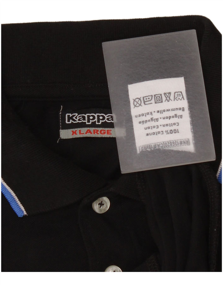 Polo Kappa Uomo XL Cotone Nera