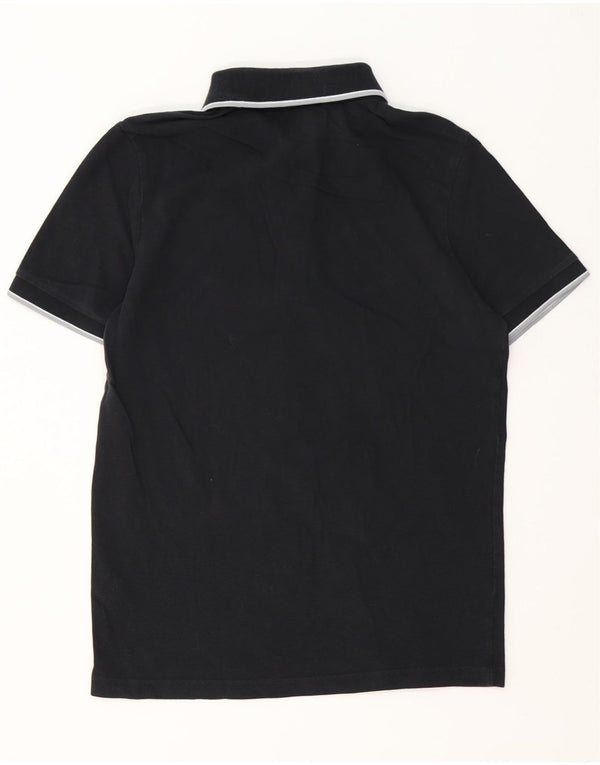 Polo Kappa Uomo Media Nera In Cotone