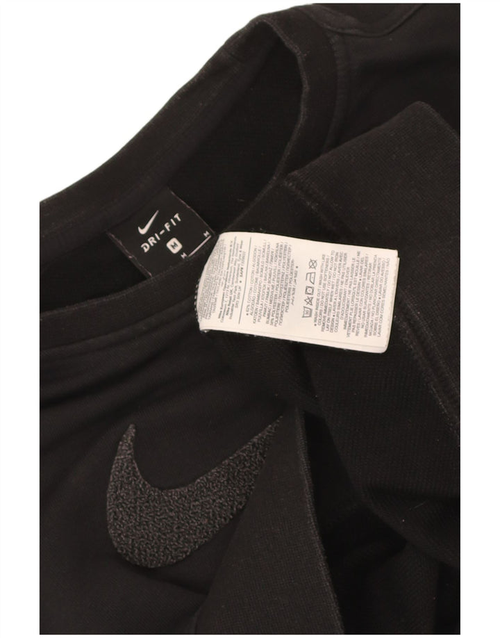 Felpa oversize con grafica Nike Dri Fit da donna, taglia UK 14, media, nera