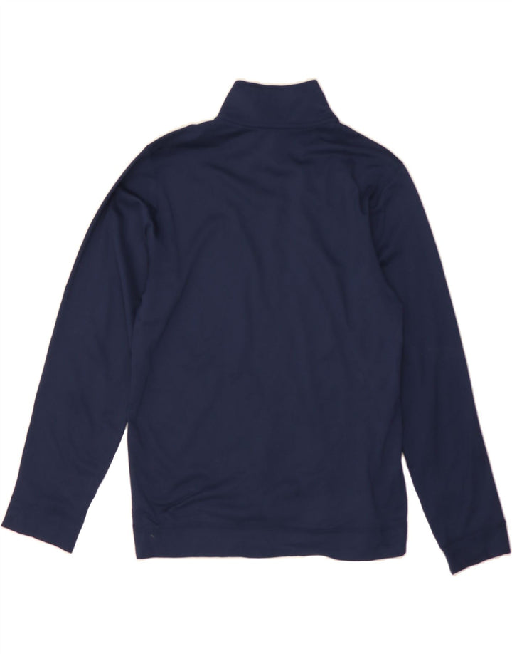 NIKE Mens Dri Fit Pullover Tracksuit Top Small Navy Blue Polyester Vintage Nike and Second-Hand Nike from Messina Hembry 