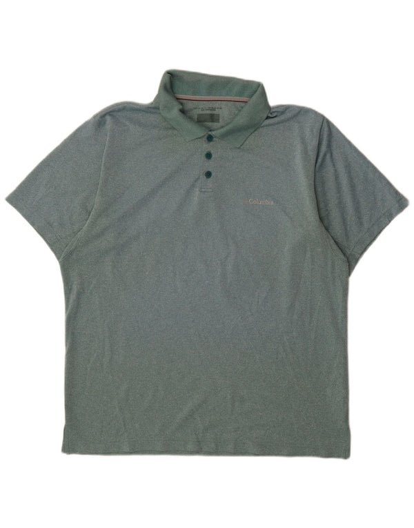 Polo da uomo Columbia XL verde poliestere