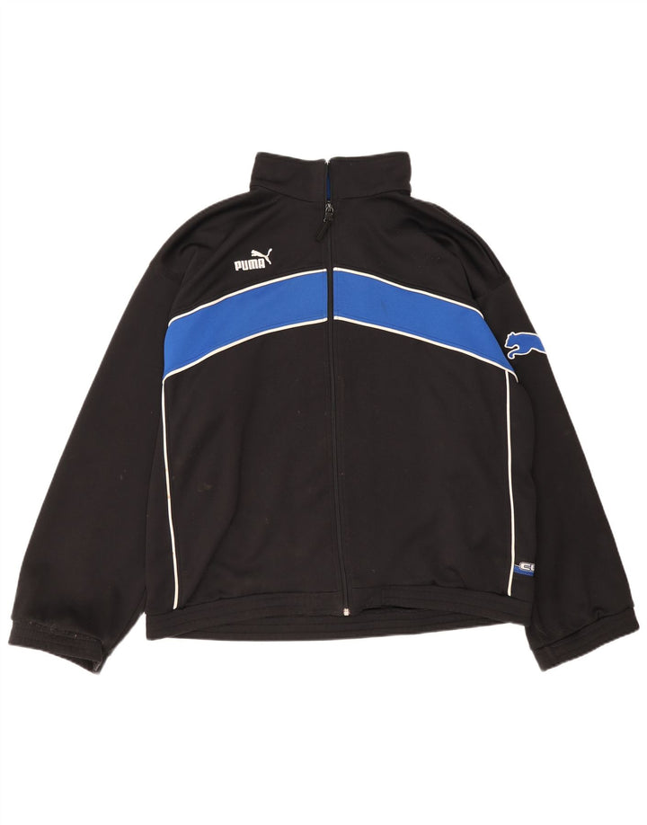 Giacca da tuta da uomo Puma Large, colore nero, poliestere sportivo