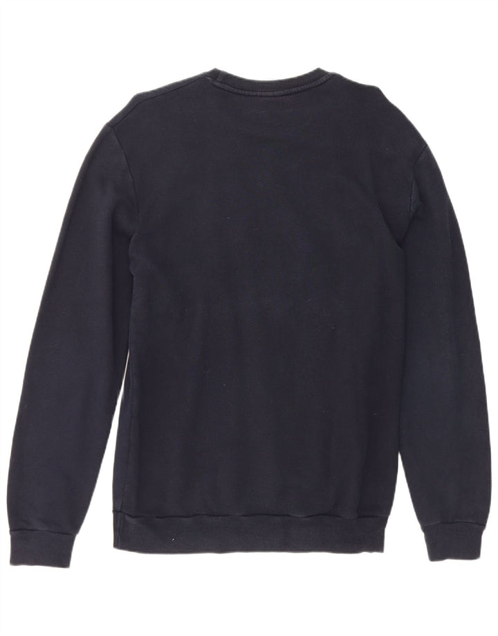 Felpa grafica da uomo Zara, maglione medio, blu navy