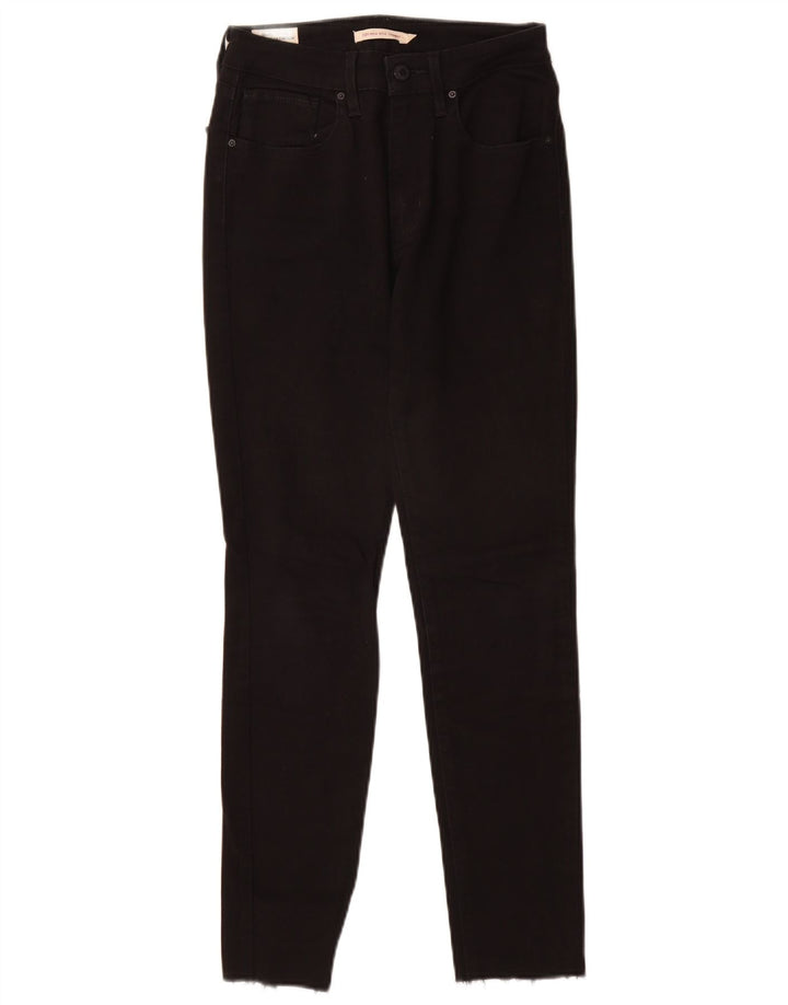 LEVI'S Jeans skinny a vita alta 721 da donna W27 L28 cotone nero