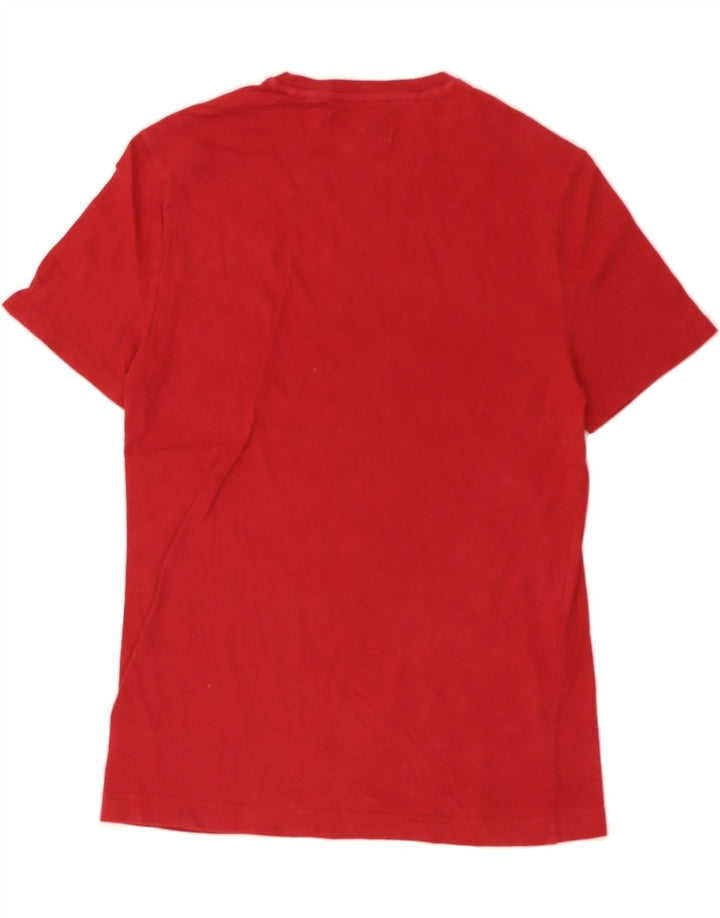 PENGUIN Mens Graphic T-Shirt Top Small Red Cotton Vintage Penguin and Second-Hand Penguin from Messina Hembry 