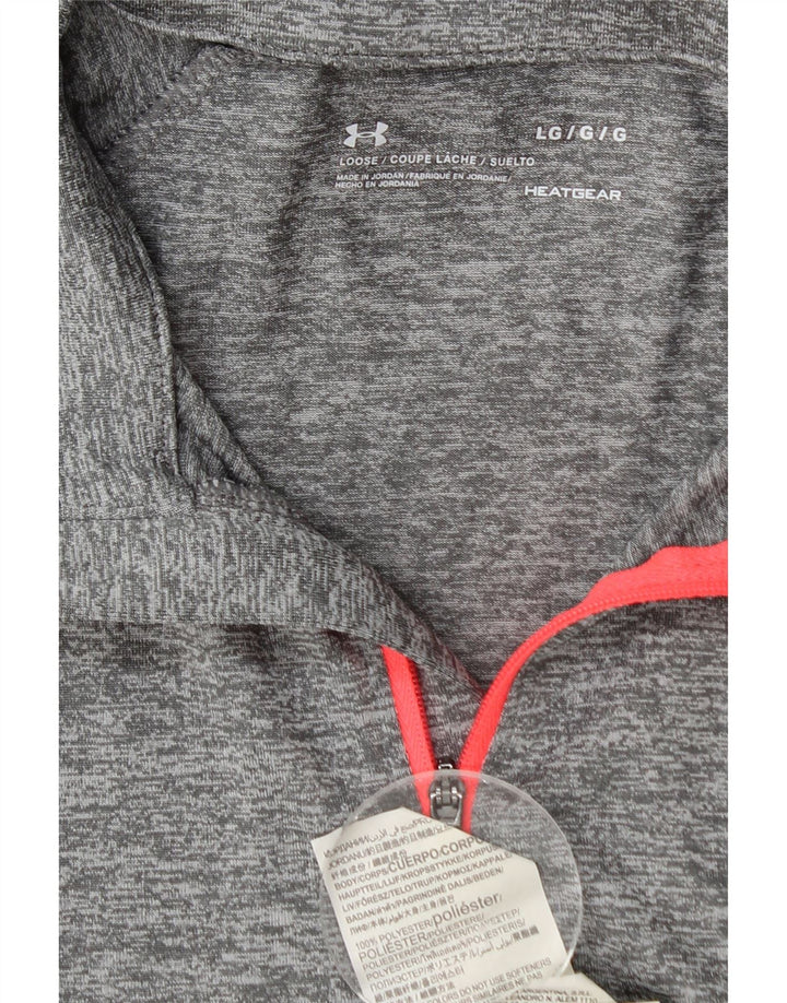 Maglietta Under Armour da donna Heat Gear Pullover UK 14 Large Grigia